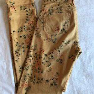 CH High Rise Retro Slim Roll Up floral print